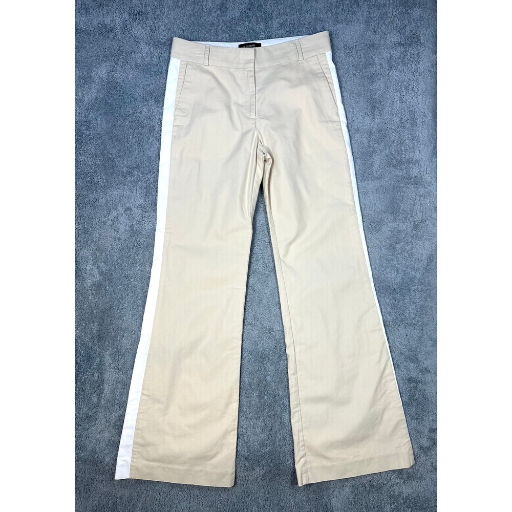 Le Superbe Workwear‎ Tux Hybrid Pants in Pale Khaki tuxedo stripe womens 6